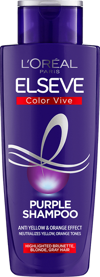 Oap nega za lase Elseve Purple Range šampon posnetek pakiranja spredaj z besedilom