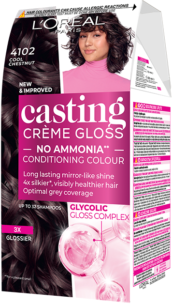 L'Oreal Paris Casting Crème Gloss 4102 Kestenasta sa hladnim prelivima