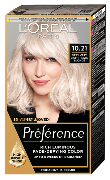 PRÉFÉRENCE TRAJNA BOJA ZA KOSU 10.21 VEOMA SVETLA STOKHOLM BISERNO PLAVA